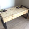 Pieds asymétriques acier plat pour table basse Hugo