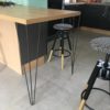 Pieds mange debout création client Design acier