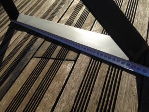 largeur 60cm Pied de forme X Design Acier